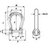 Wichard Self-Locking Bow Shackle - Diameter 10mm - 13/32" [1245W]