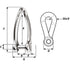 Wichard Captive Pin Twisted Shackle - Diameter 8mm - 5/16" [01424]