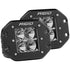 RIGID Industries D-Series PRO Flood Flush Mount Black Light - Pair [212113]