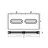 Tecnoseal Rectangular Zinc Plate Anode w/Inserts - 12" x 6" x 1" [TEC-DIVERSD]