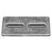 Tecnoseal Rectangular Zinc Plate Anode w/Inserts - 12" x 6" x 1" [TEC-DIVERSD]