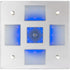Sea-Dog Square LED Mirror Light w/On/Off Dimmer - White  Blue [401840-3]