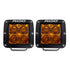RIGID Industries D-Series Spot w/Amber Pro Lens - Pair [20252]