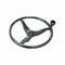 Marpac 7-0709 Boat Steering Wheel w/ Control Knob – 13" Stainless Steel, Cap Nut Included