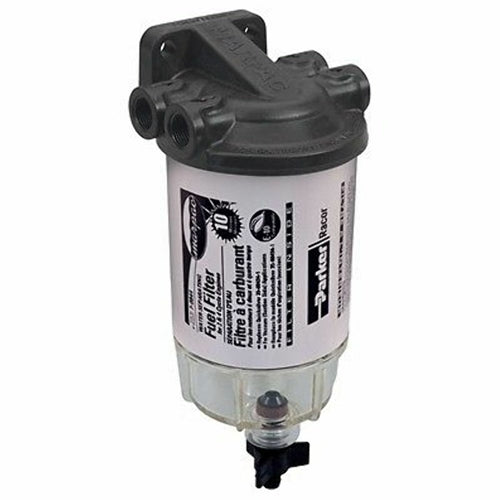 Marpac Fuel/Water Separator Kit w/ Composite Filter Head - 10 Micron, Clear Bowl