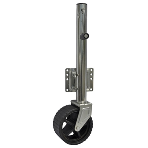 Tough Guy Wide Wheel Swing-Up Trailer Jack - 2,000 lbs Tongue Weight, 25