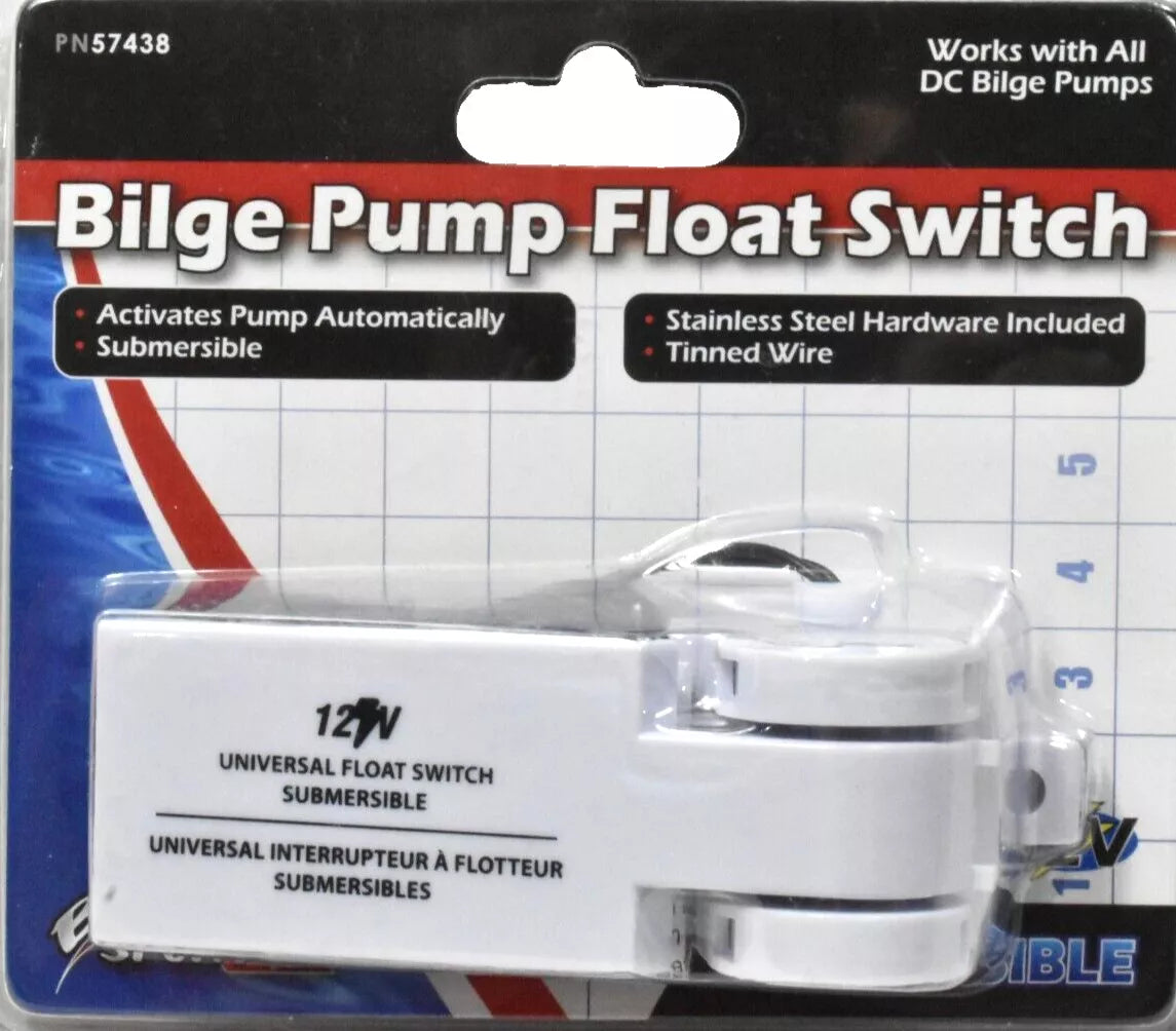 Automatic 12V Bilge Pump Float Switch for Boat Marine Water Removal | 15A | 57438