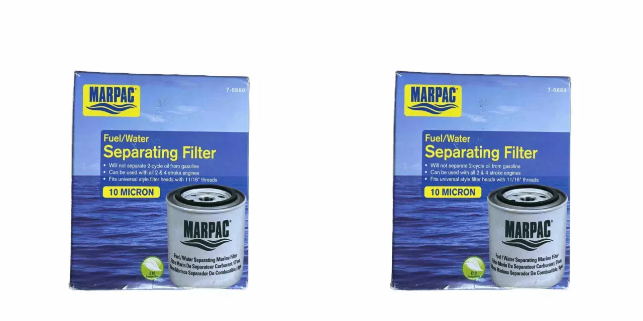 Marpac 7-0860 Fuel Water Separator Filter 2/4 Stroke Universal 11/16-16 – 2 Pack