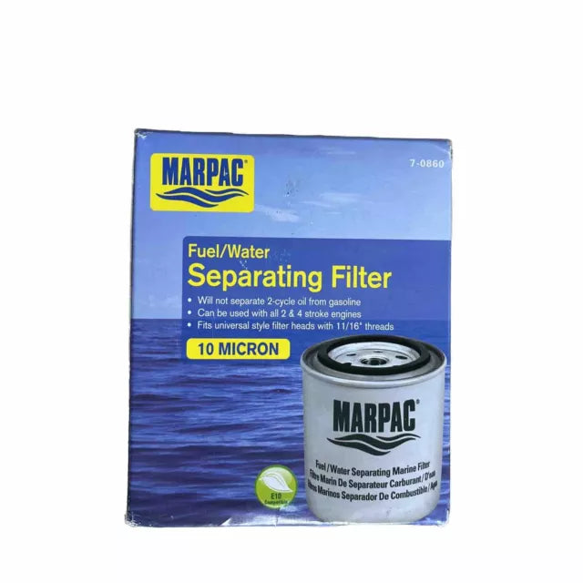 Fuel Water Separator Filter 2/4 Stroke Universal 11/16-16 – 10 Micron,