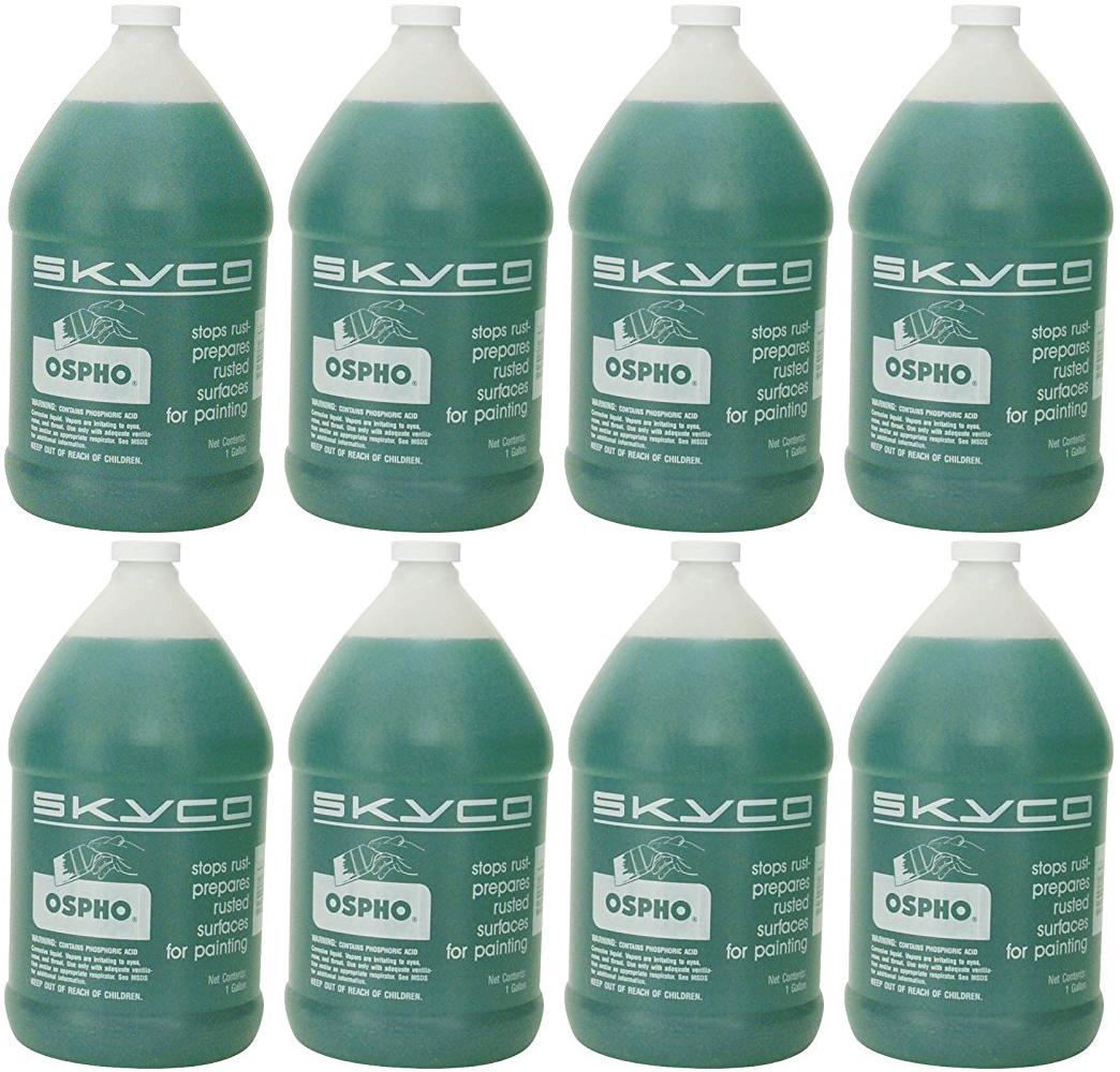 Ospho Gallon Rust & Stain Remover - 8 Pack (437037) - Bulk Rust Converter & Prep