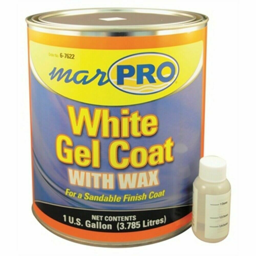 Marpro Gel Coat White with Wax – 1 Gallon (6-7622) Boat Marine Fiberglass