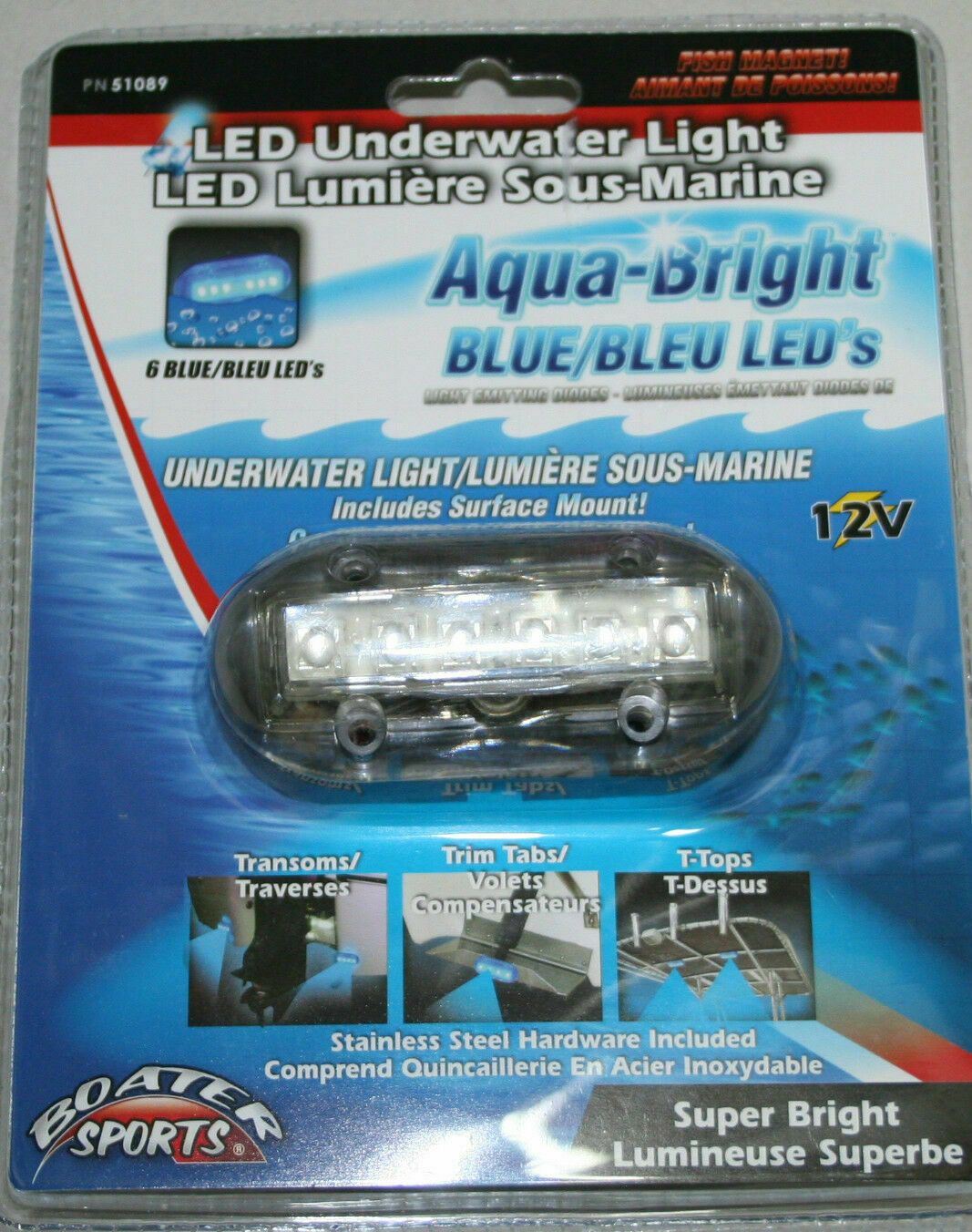 Boater Sports Blue LED Underwater Light 51089