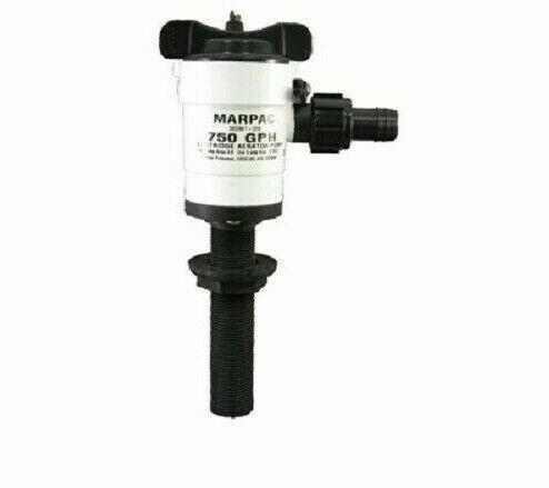 Marpac Boat Marine Livewell Pump 750 GPH - Lifetime Warranty 7-2216