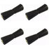 4-Pack 10" Boat Trailer Keel Roller - Black Rubber with Steel Sleeve & Nylon Bushings