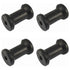 4-Pack Tough Guy Marpac 7-1875 5" Boat Trailer Spool Roller - Black Rubber, 5/8" Shaft