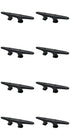 8-Pack Boat Cleats - Heavy Duty Marine Dock Cleats for Boat Docking and Mooring (Black)