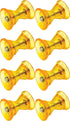 8-Pack Ultimate 3" Yellow Poly Bow Roller Stop - Non-Marring with Stainless Steel Hardware