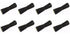 8-Pack 10" Boat Trailer Keel Roller - Black Rubber with Steel Sleeve & Nylon Bushings