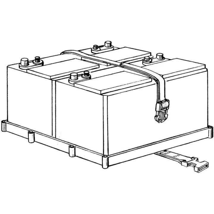 TH Marine Dual Battery Tray 27 Series with Poly Strap – DBH-27P-DP for Yamaha, Grady, SeaRay