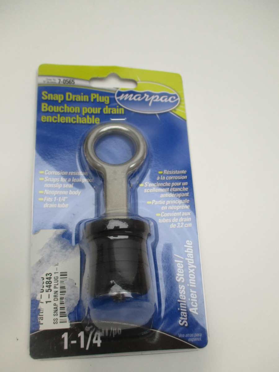 Marpac 7-0565 Boat Snap Drain Plug 1-1/4
