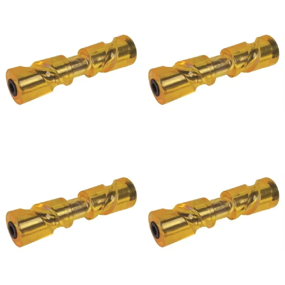 4-Pack Tough Guy Marpac 7-1583 12" Self-Centering Poly Keel Roller for Boat Trailer