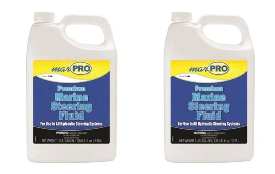 2-Pack Marpro Hydraulic Steering Fluid 1 Gallon | Replacement for Seastar Baystar HA5440H