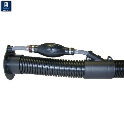 T-H Marine RFHU-1-DP Rigging Flange Hose Union Black - Boat Marine Installation