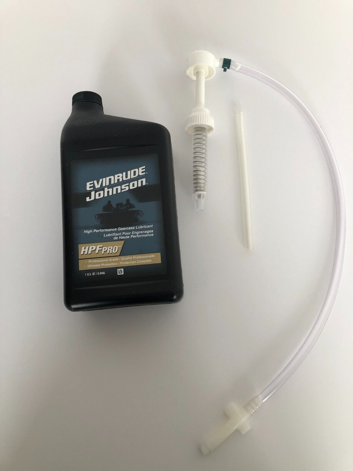 Johnson/Evinrude HPF PRO Gearcase Oil Kit & Pump 32oz - OEM 0778754
