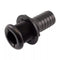 1-1/8 Inch Black Plastic Thru-Hull Bilge Pump & Aerator Hose Fitting for Boats