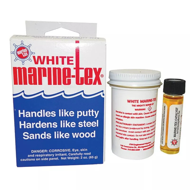 Marine-Tex White Epoxy Repair Kit - 2oz (RM305K) - Durable Marine Repair Solution