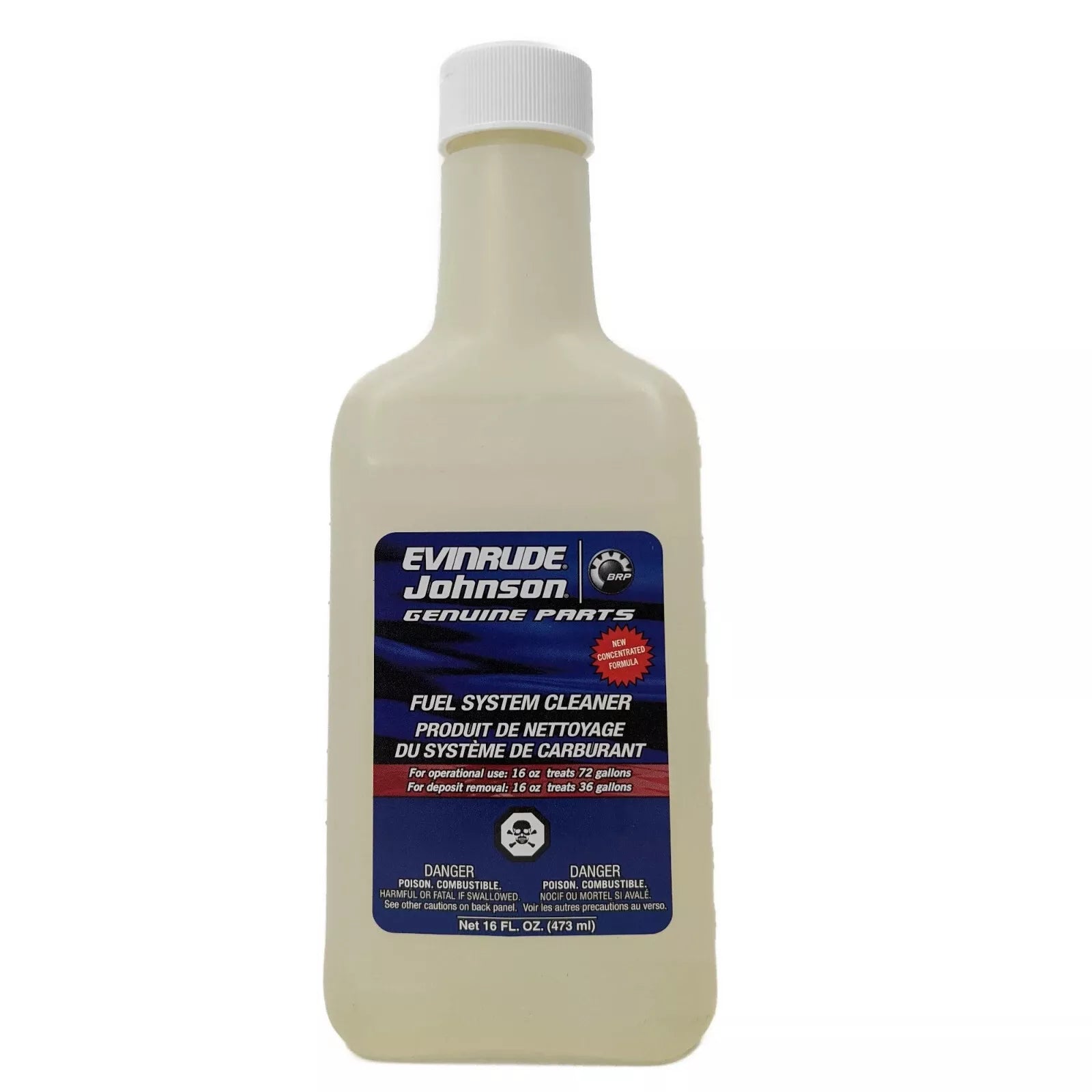 BRP 0764687 Fuel Systems Cleaner 16 oz - Johnson Evinrude 2 & 4 Stroke Engines
