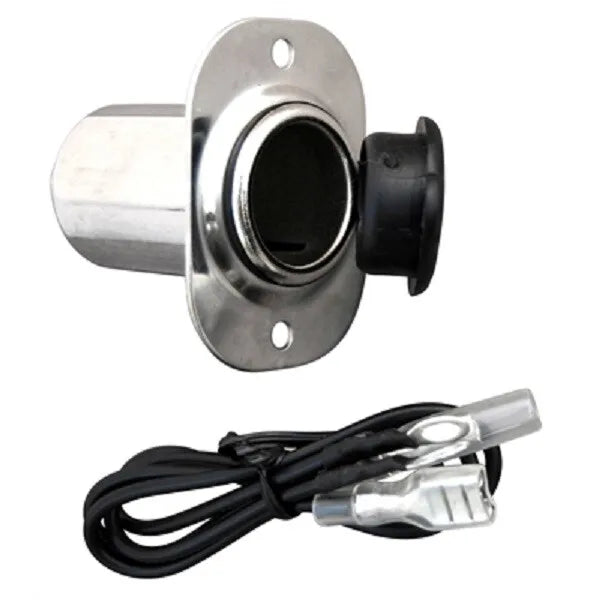 Marine Boat RV 12V Accessory Socket Jack Power Outlet Stainless Steel