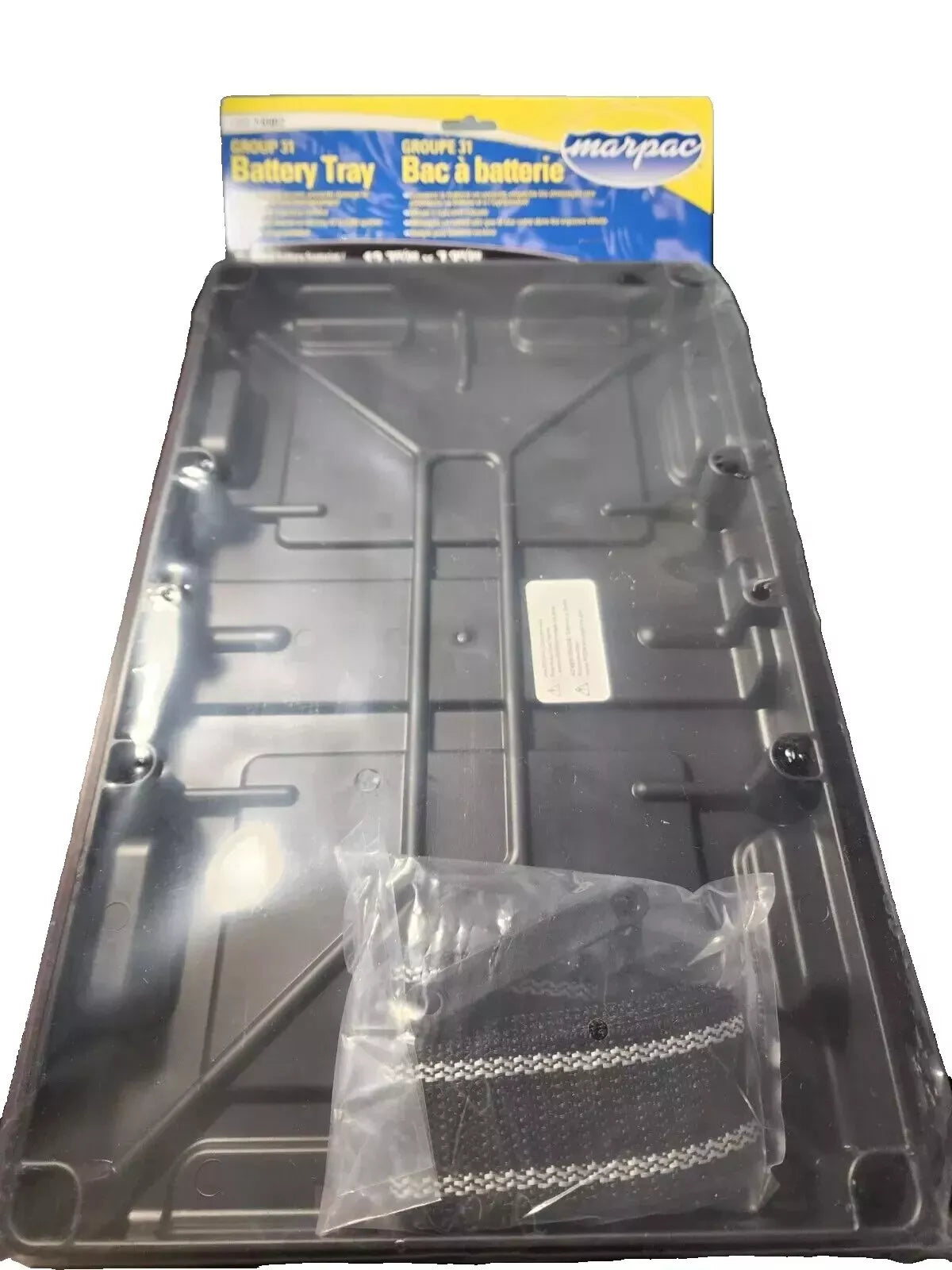 Boat Marine Battery Tray Group Series 31 | Durable Non-Corrosive with Strap and Hardware