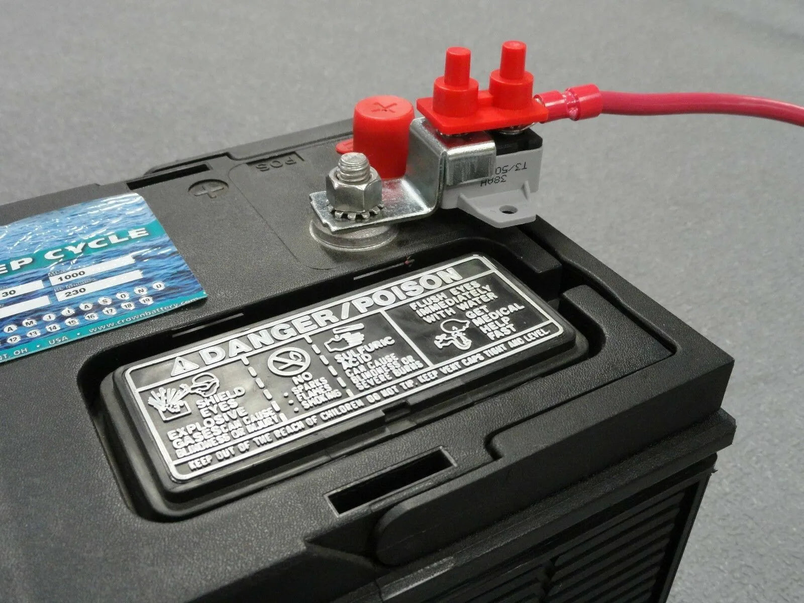Marpac Boat 50 Amp 12V/24V Resettable Inline Circuit Breaker Kit – Marine Trolling Motor (7-1169)