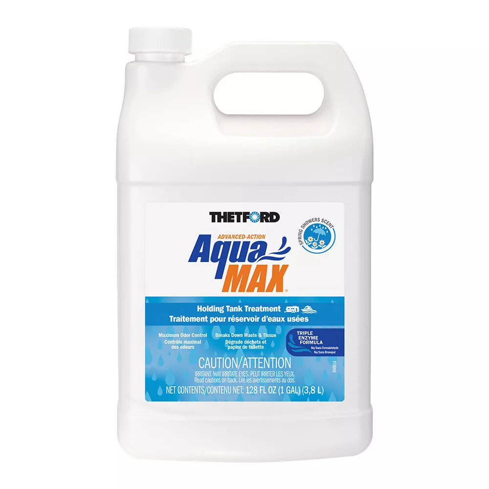 AquaMax Holding Tank Treatment - 1 Gallon, Spring Shower Scent, Enzyme Formula