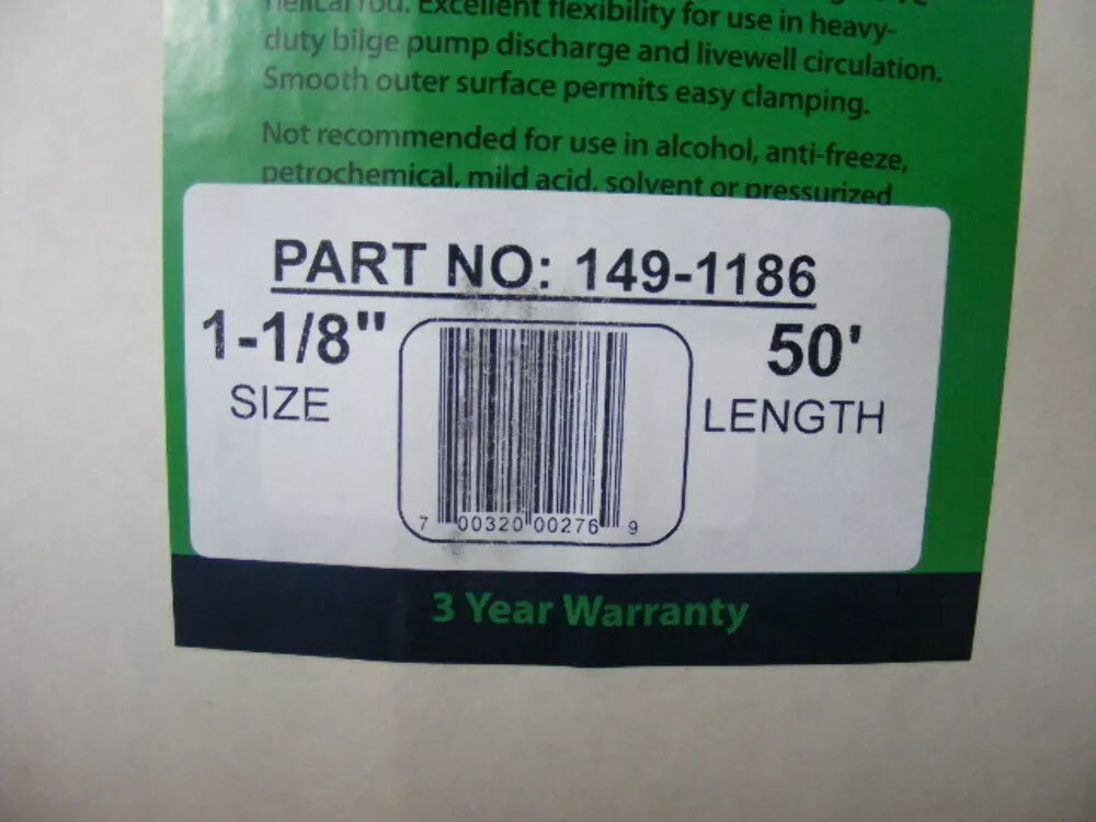 MPI 149-1186 Heavy Duty PVC Hose 1-1/8