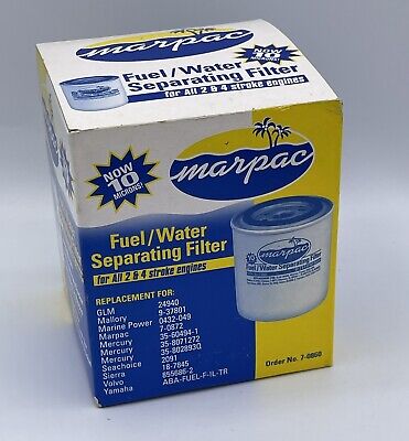 Marpac 7-0860 Fuel Water Separator Filter 2/4 Stroke Universal 11/16-16