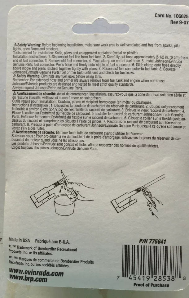 Johnson Evinrude OMC 3/8
