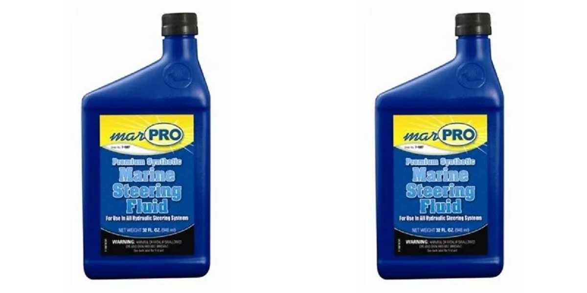 2 Pack - Hydraulic Steering Fluid Quart Replacement for Marine Steering Systems – 2 Quart